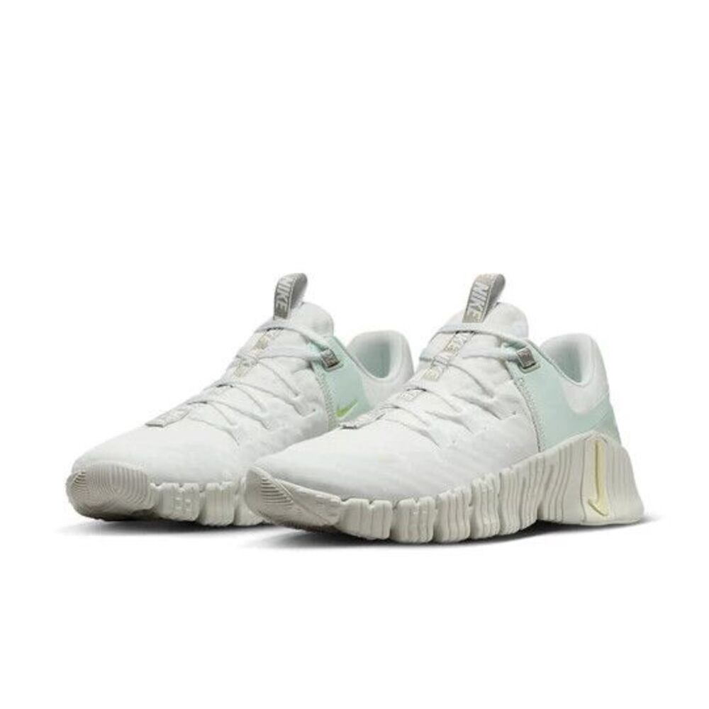 Nike Free Metcon 5 PRM Trainers White Light Lime Green Women Size 10 FJ1548-100 - Picture 3 of 6